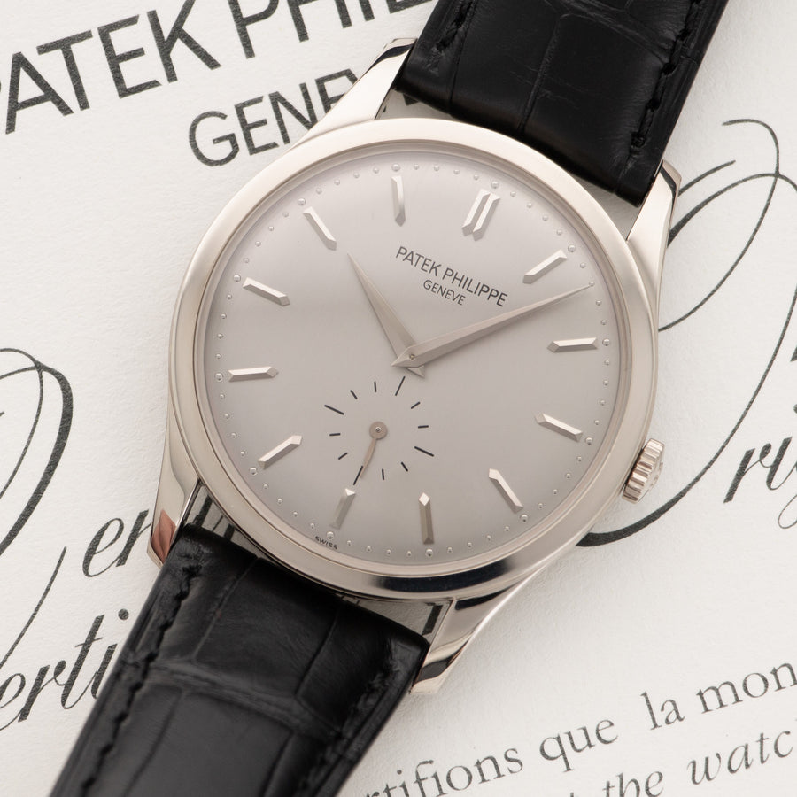 Patek Philippe White Gold Calatrava Watch Ref. 5196