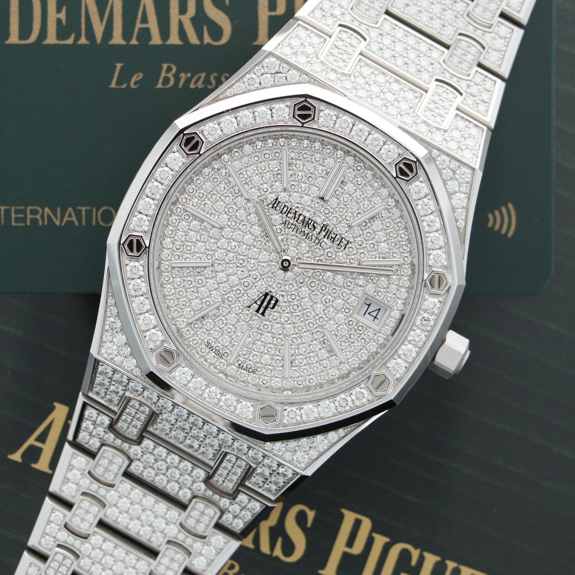 Audemars Piguet - Audemars Piguet White Gold Royal Oak Diamond Watch Ref. 15202 - The Keystone Watches