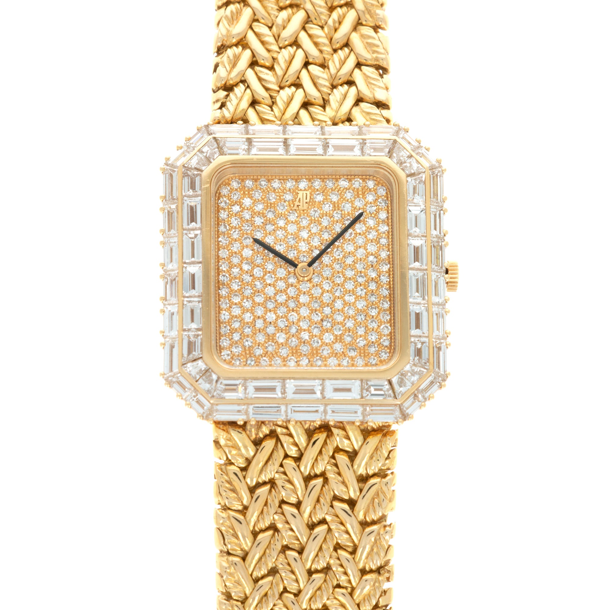 Audemars Piguet - Audemars Piguet Yellow Gold Baguette Diamond Watch - The Keystone Watches