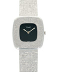 Piaget - Piaget White Gold Onyx Bracelet Watch - The Keystone Watches