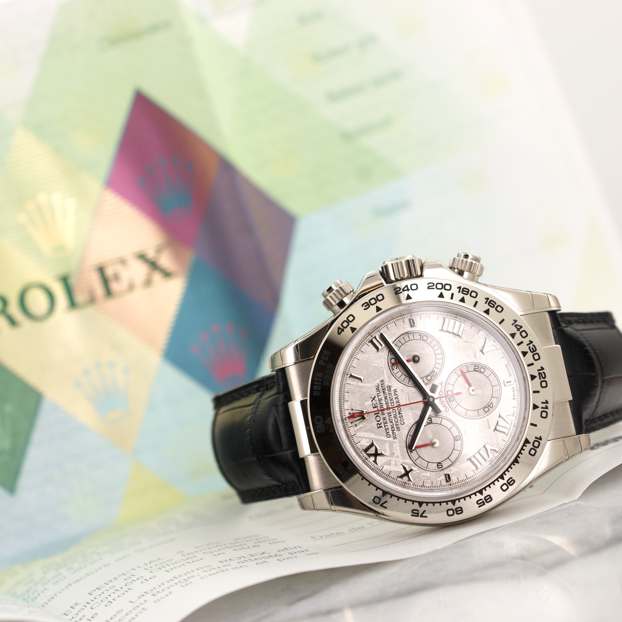 Rolex - Rolex White Gold Daytona Meteriote Watch Ref. 116519 - The Keystone Watches