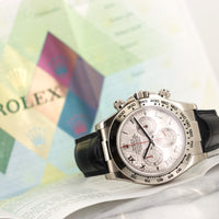 Rolex White Gold Daytona Meteriote Watch Ref. 116519
