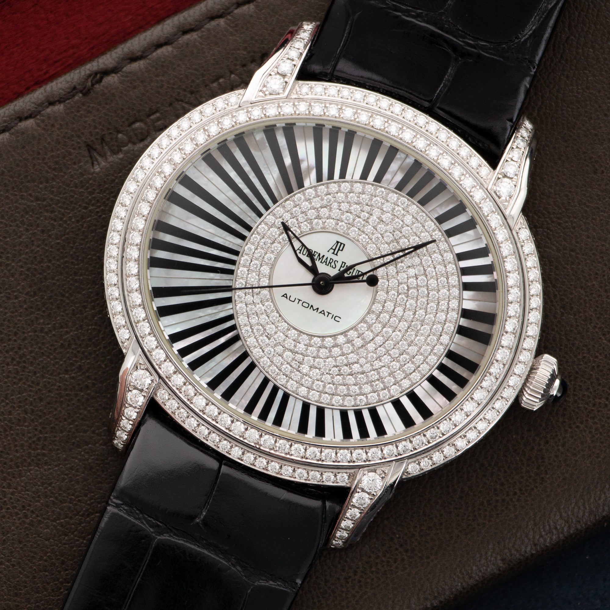 Audemars Piguet - Audemars Piguet White Gold Millenary Pianoforte Diamond Watch Ref. 15326 - The Keystone Watches