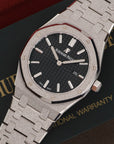 Audemars Piguet - Audemars Piguet White Gold Frosted Royal Oak Watch - The Keystone Watches