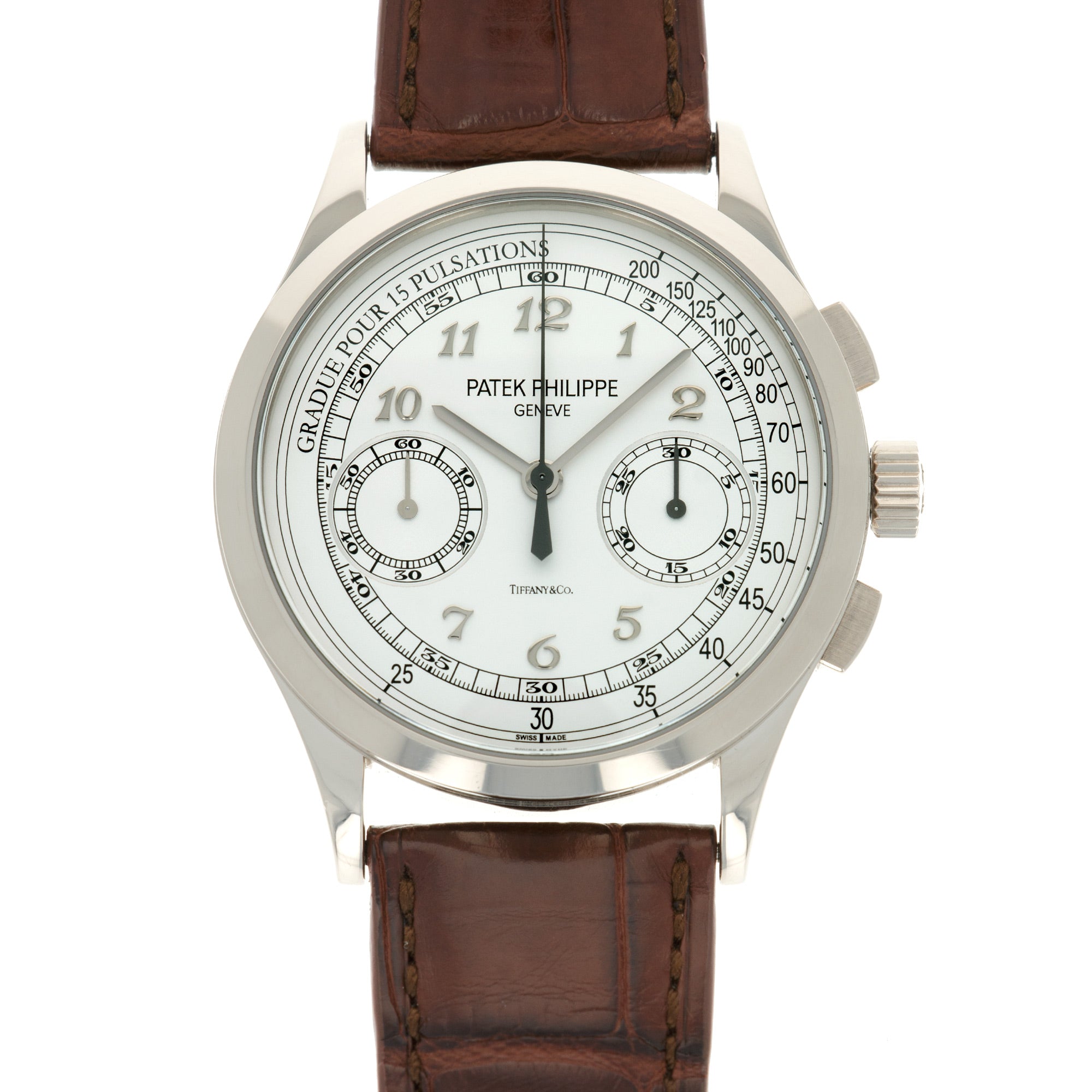 Patek Philippe White Gold Chronograph Ref. 5170, Retailed by Tiffany &amp; Co.