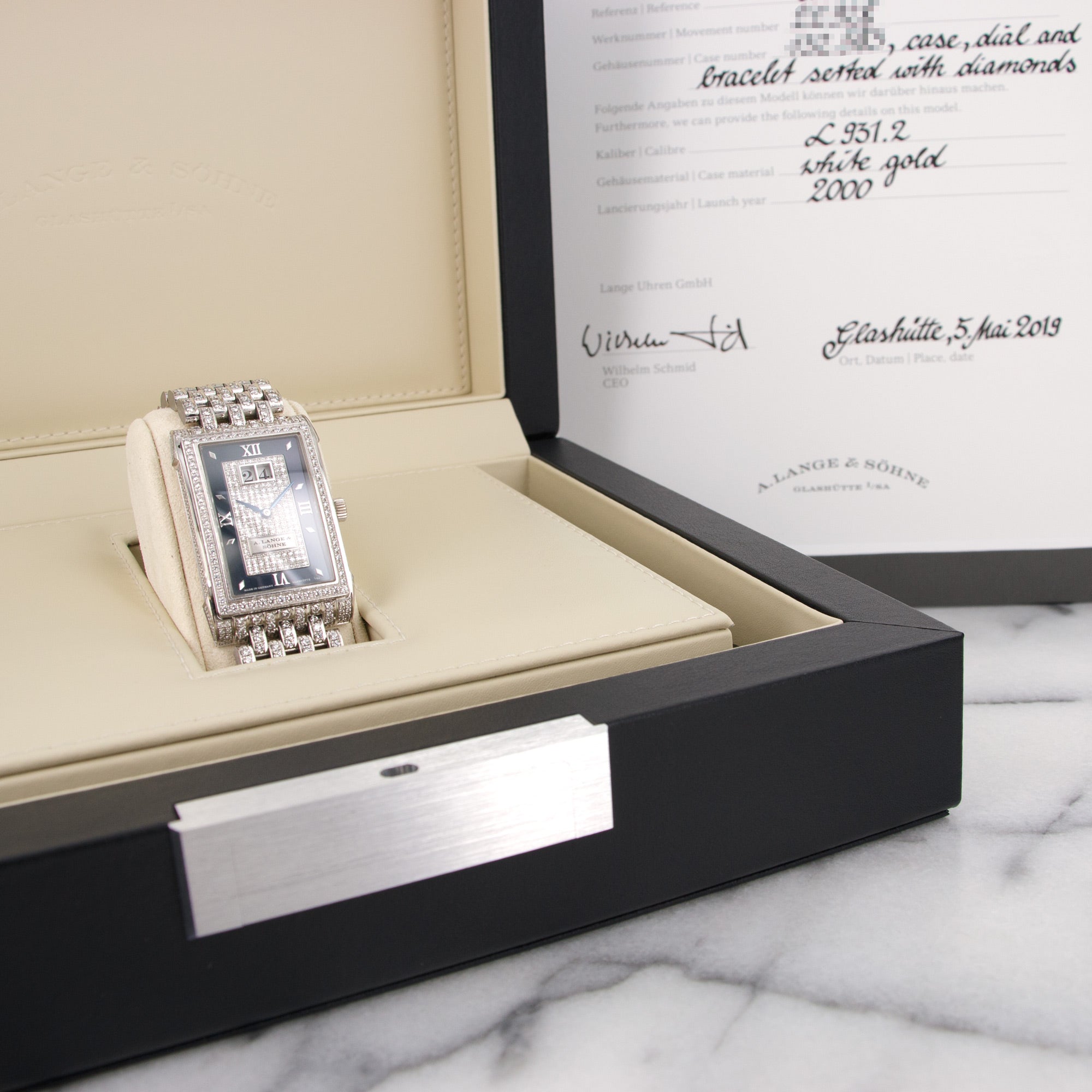 A. Lange &amp; Sohne - A. Lange &amp; Sohne White Gold Cabaret Soiree Diamond Watch, Ref. 868.032 - The Keystone Watches