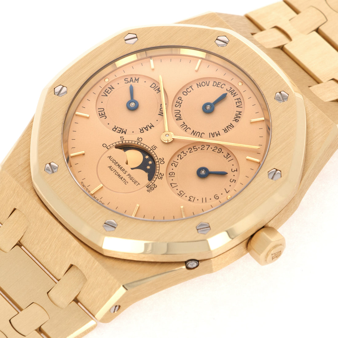 Audemars Piguet Yellow Gold Royal Oak Quantieme Perpetual Watch Ref. 25654