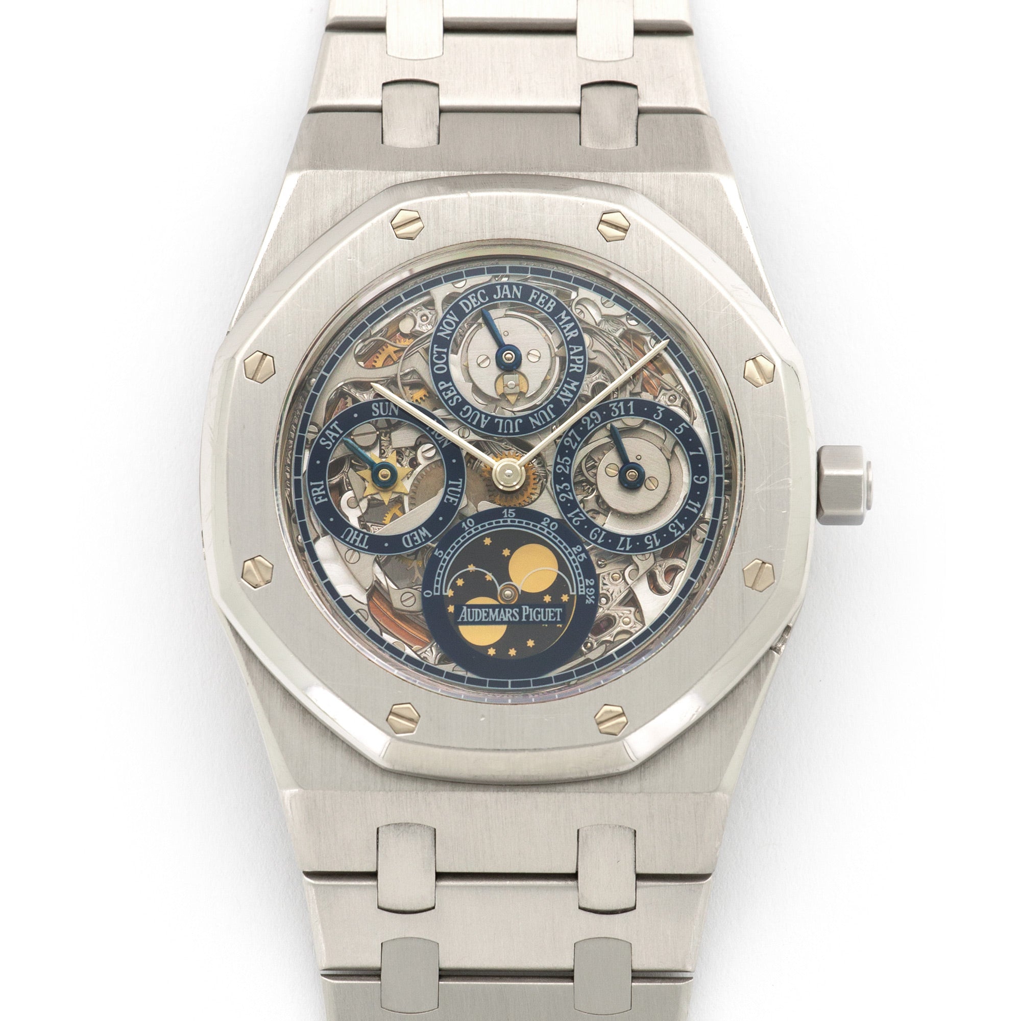 Audemars Piguet - Audemars Piguet Platinum Royal Oak Skeleton Perpetual Watch - The Keystone Watches