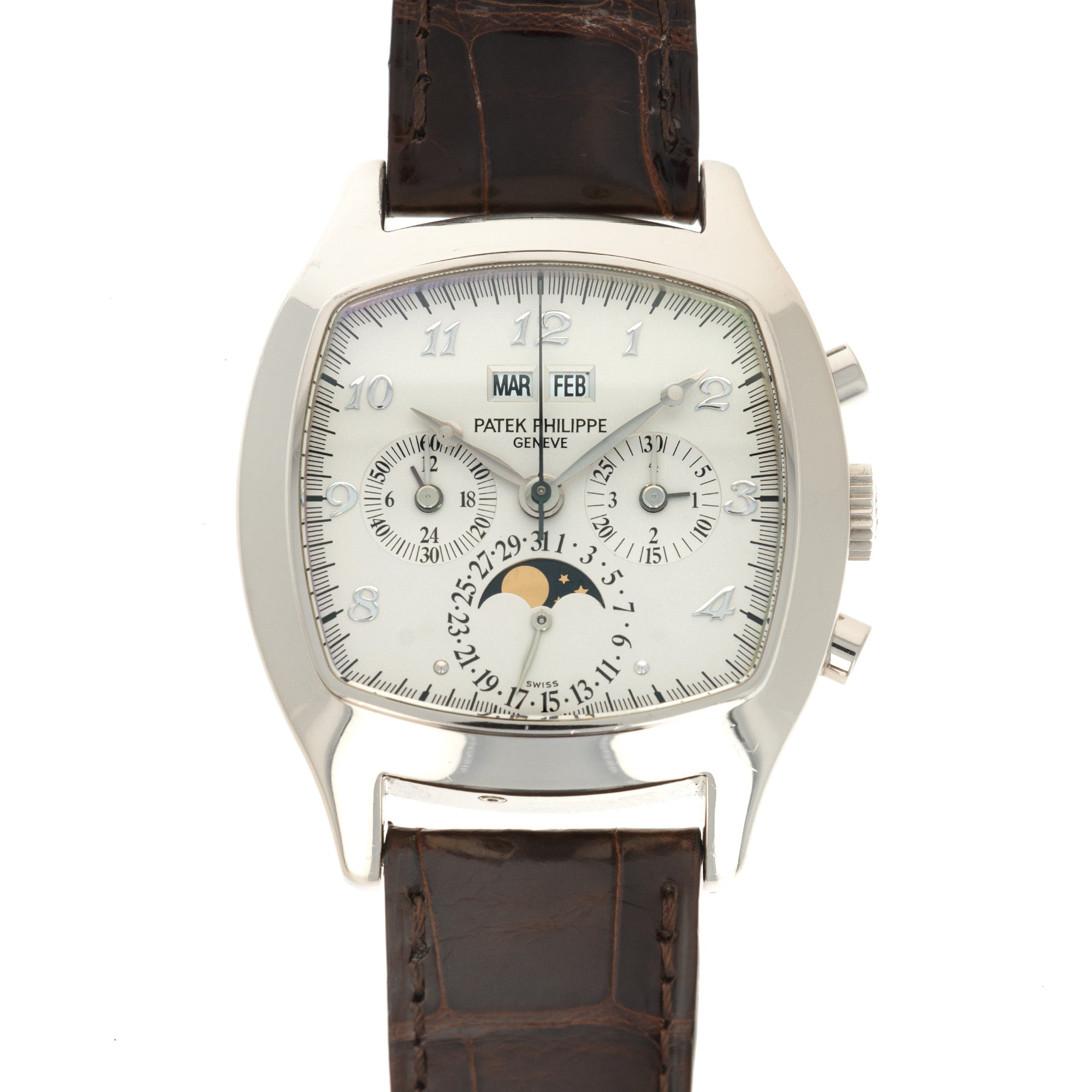 Patek Philippe - Patek Philippe White Gold Perpetual Calendar Chrono Watch Ref. 5020 - The Keystone Watches