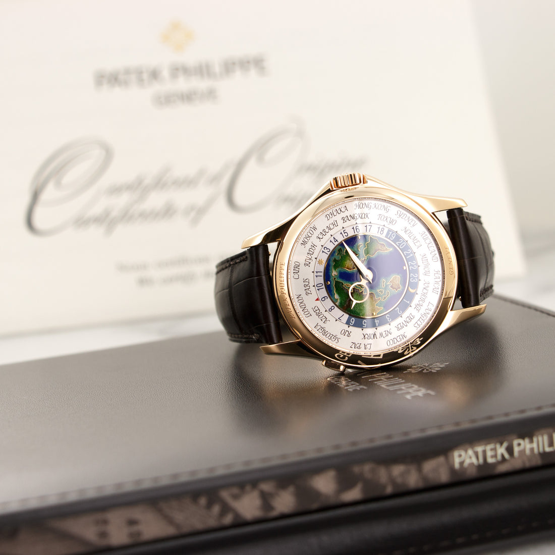 Patek Philippe Rose Gold Cloisonne World Time Ref. 5131