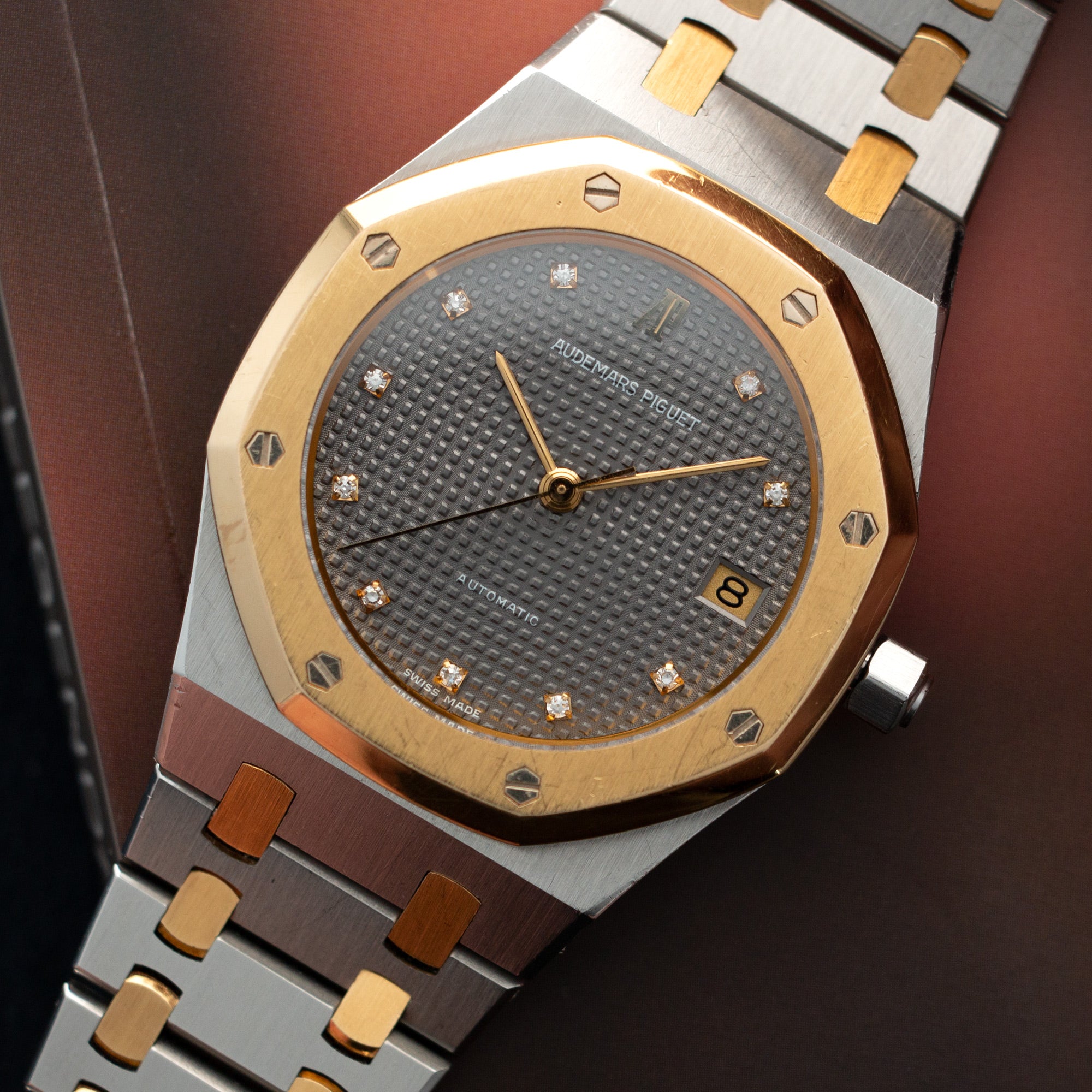 Audemars Piguet - Audemars Piguet Two-Tone Royal Oak Watch with Diamond Markers - The Keystone Watches