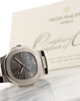 Patek Philippe - Patek Philippe White Gold Nautilus Moonphase Watch Ref. 5712 - The Keystone Watches