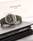 Patek Philippe - Patek Philippe White Gold Aquanaut Green Watch Ref. 5168 - The Keystone Watches