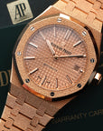 Audemars Piguet - Audemars Piguet Frosted Rose Gold Royal Oak Ref. 15454 - The Keystone Watches