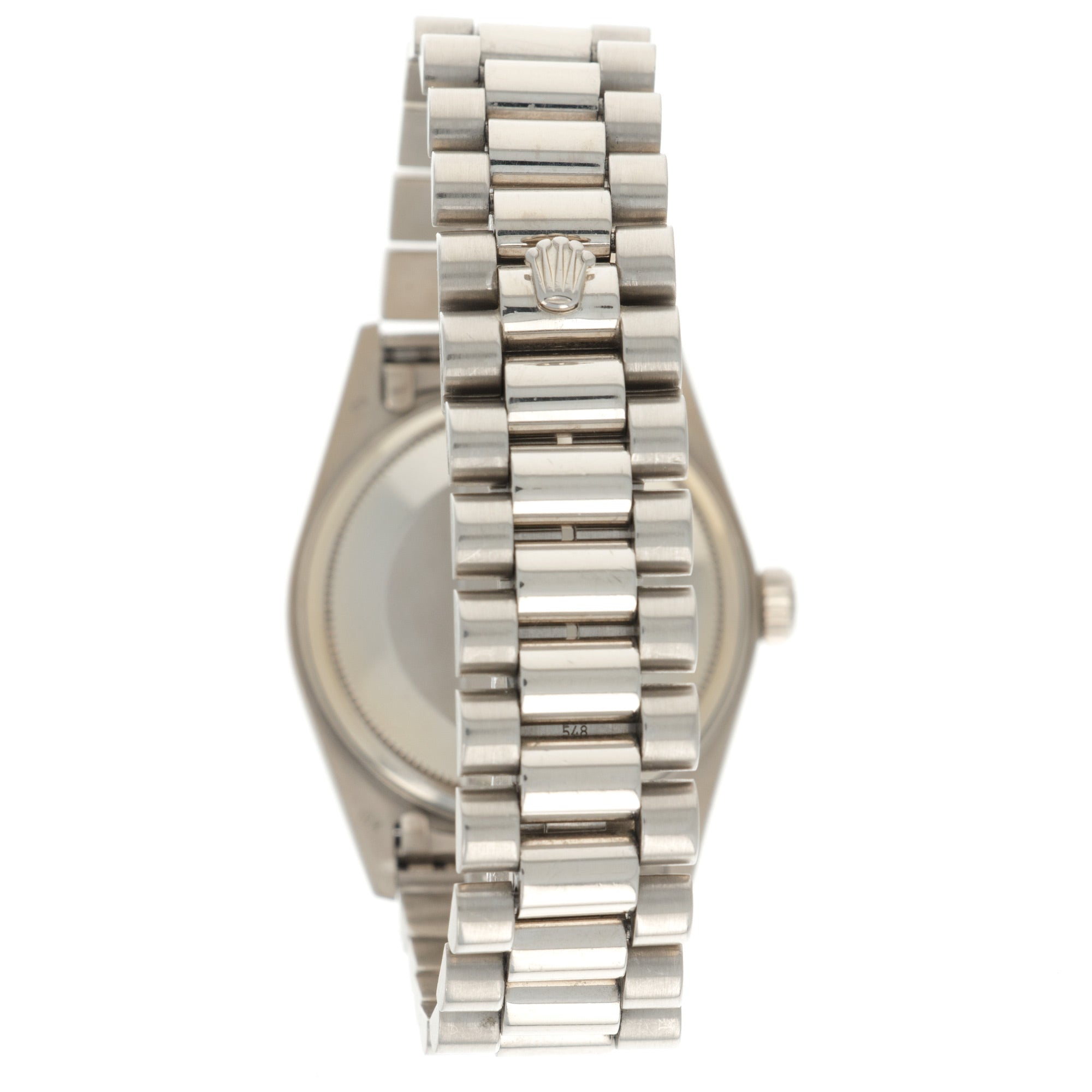 Rolex - Rolex White Gold Day-Date Diamond Watch Ref. 18049 with Original Paper - The Keystone Watches