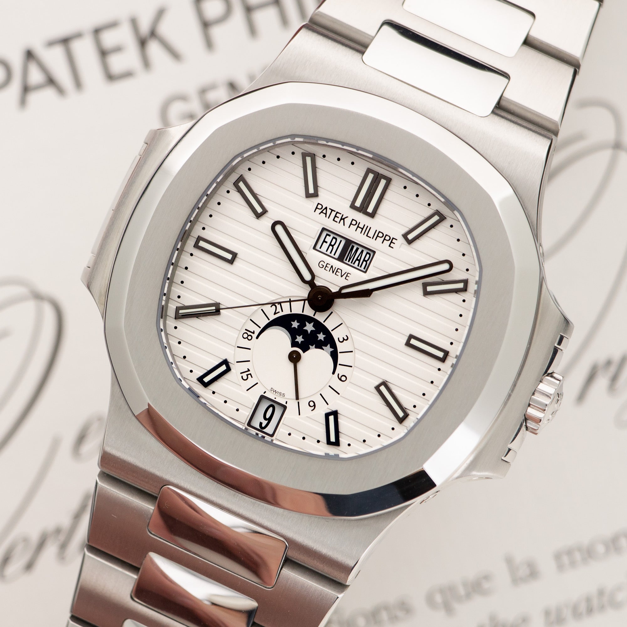 Patek Philippe - Patek Philippe Nautilus Moonphase Watch Ref. 5726 - The Keystone Watches