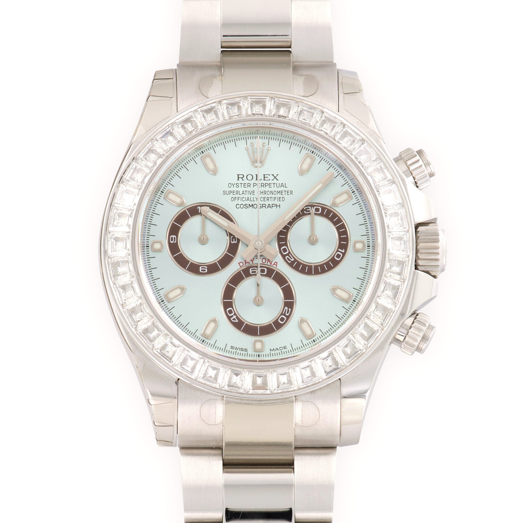 Rolex - Rolex Platinum Cosmograph Daytona Diamond Watch Ref. 116576 - The Keystone Watches