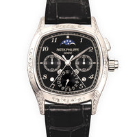 Patek Philippe Platinum Split Seconds Perpetual Hand-Engraved Watch Ref. 5951