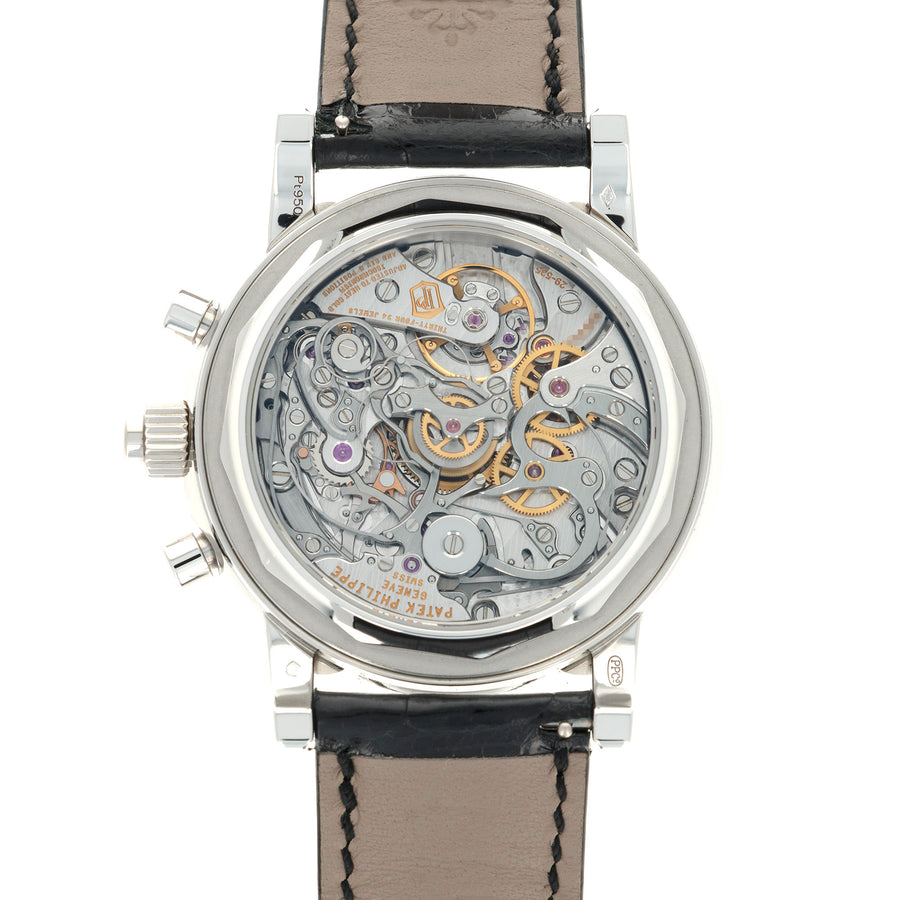 Patek Philippe Platinum Perpetual Split Seconds Chrono Watch Ref. 5204