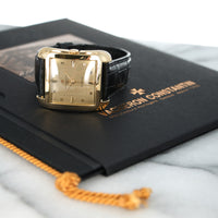 Vacheron Constantin Vintage 4737 18k YG  Thick Case with Signs of Original Finish Gents 18k YG Champagne Dial 35 X 43mm Automatic 1957 Black Archive Paper 