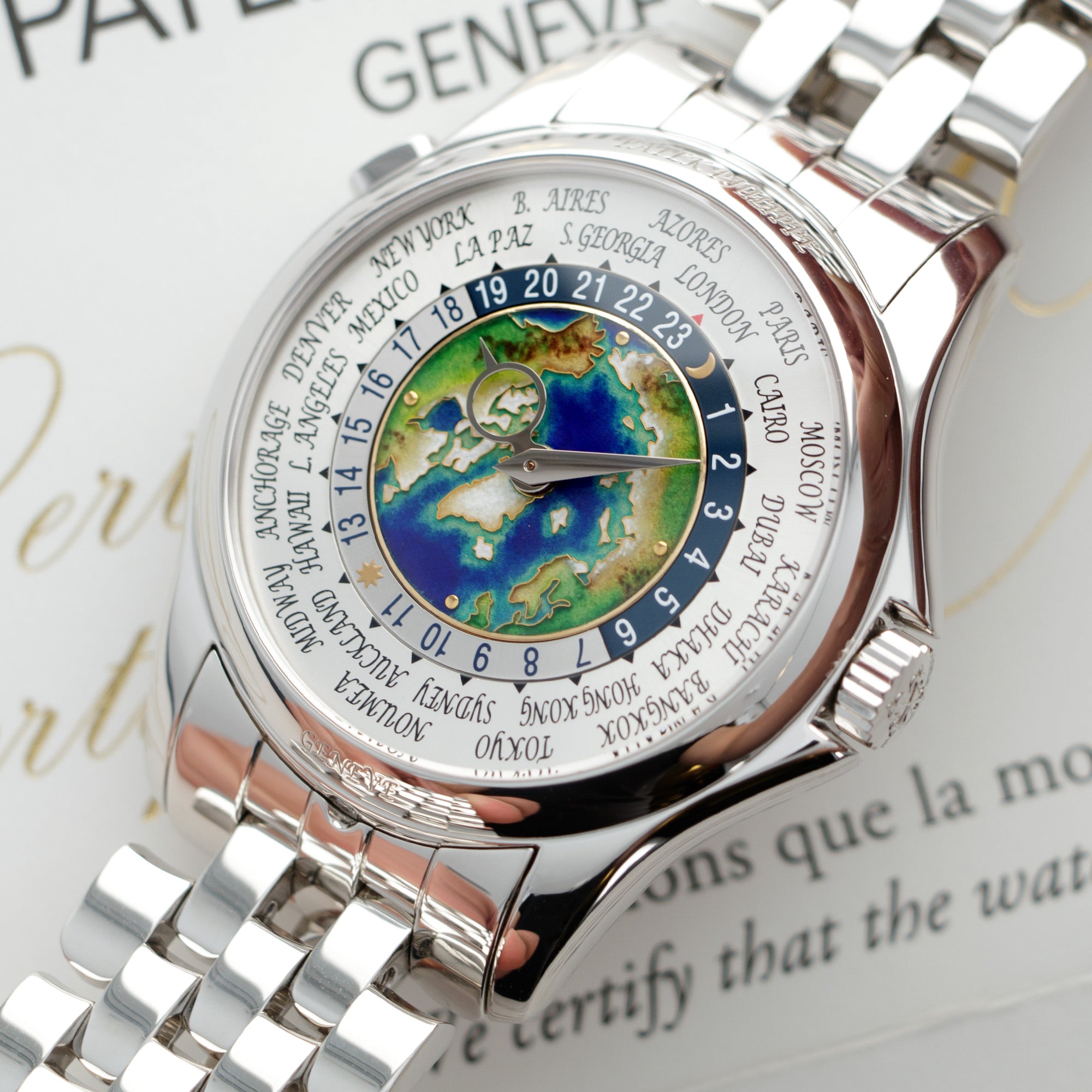 Patek Philippe - Patek Philippe Platinum World Time Watch Ref. 5131 - The Keystone Watches