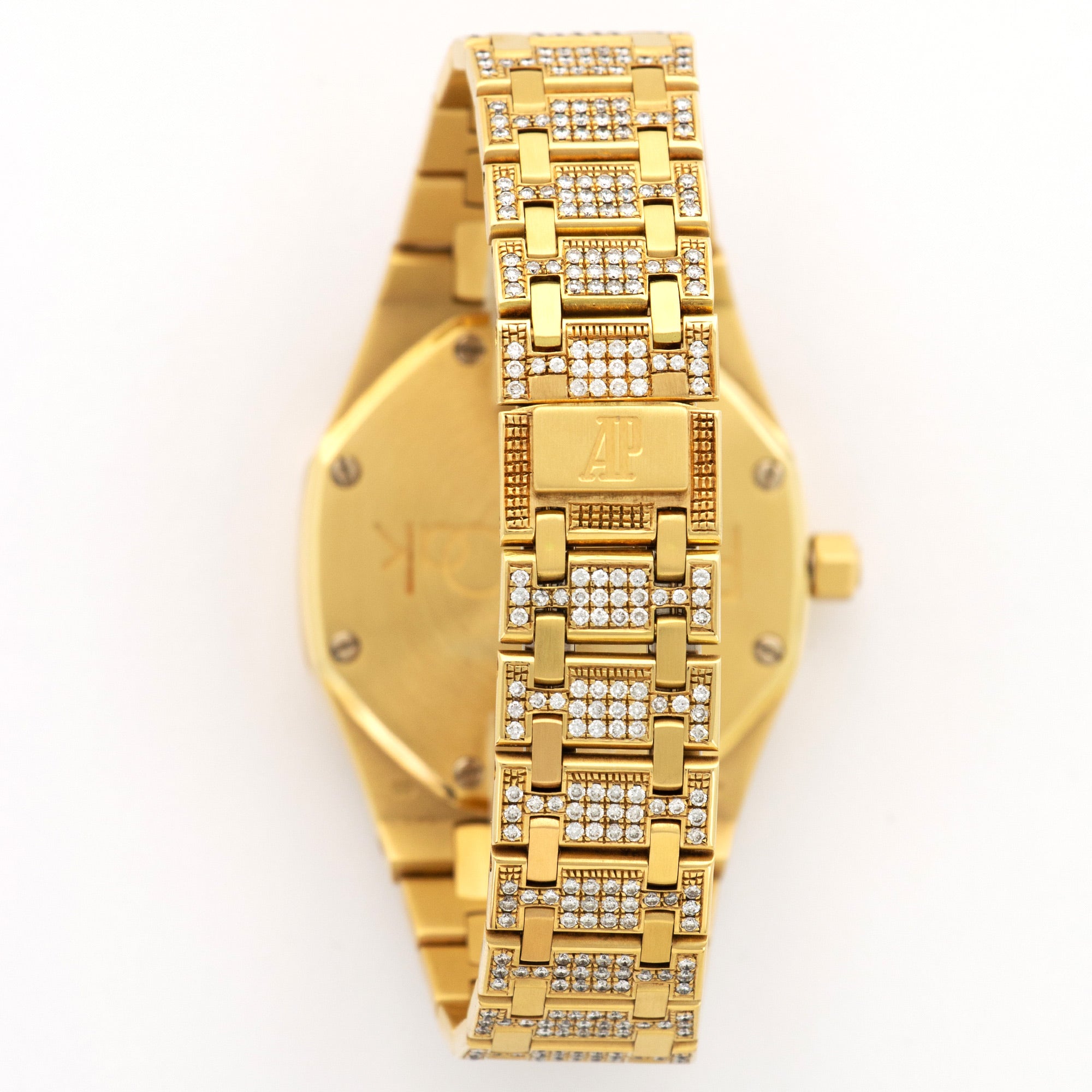 Audemars Piguet - Audemars Piguet Yellow Gold Royal Oak Diamond Watch - The Keystone Watches