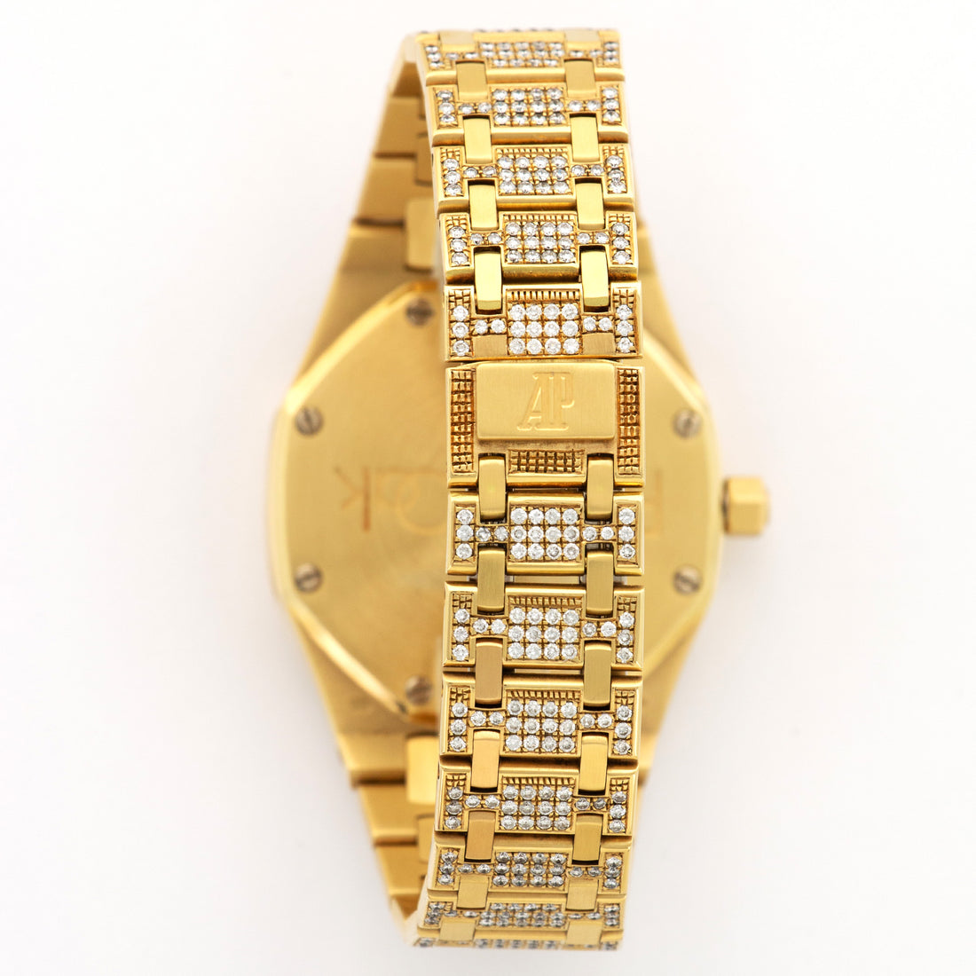 Audemars Piguet Yellow Gold Royal Oak Diamond Watch