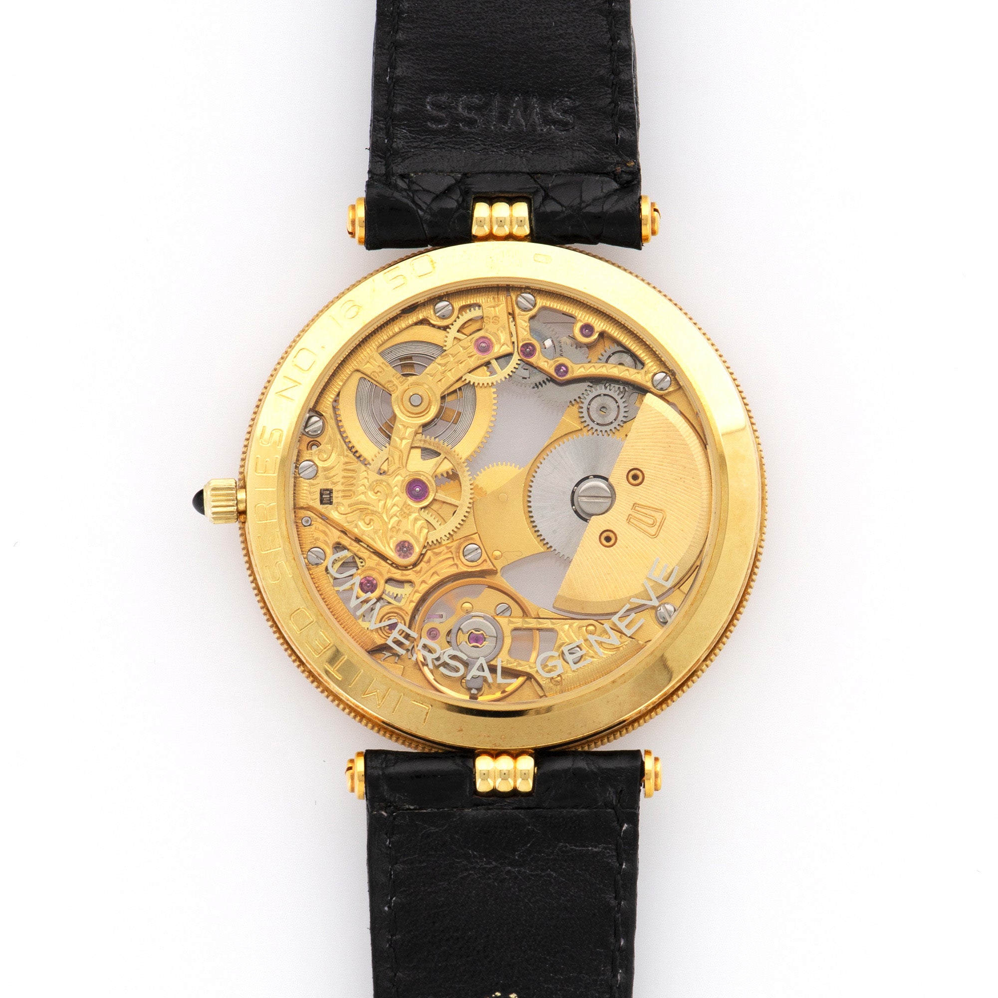 Universal Geneve - Universal Geneve Yellow Gold Skeletonized Automatic Watch - The Keystone Watches