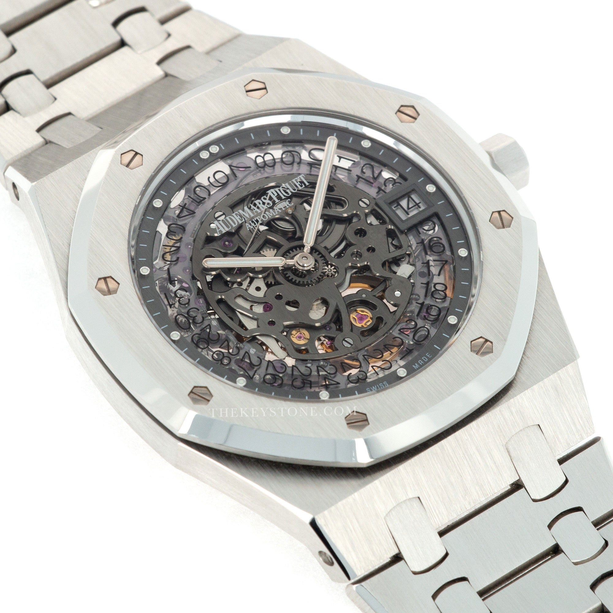Audemars Piguet - Audemars Piguet Royal Oak Platinum Skeletonized Watch, Ref. 15203 - The Keystone Watches
