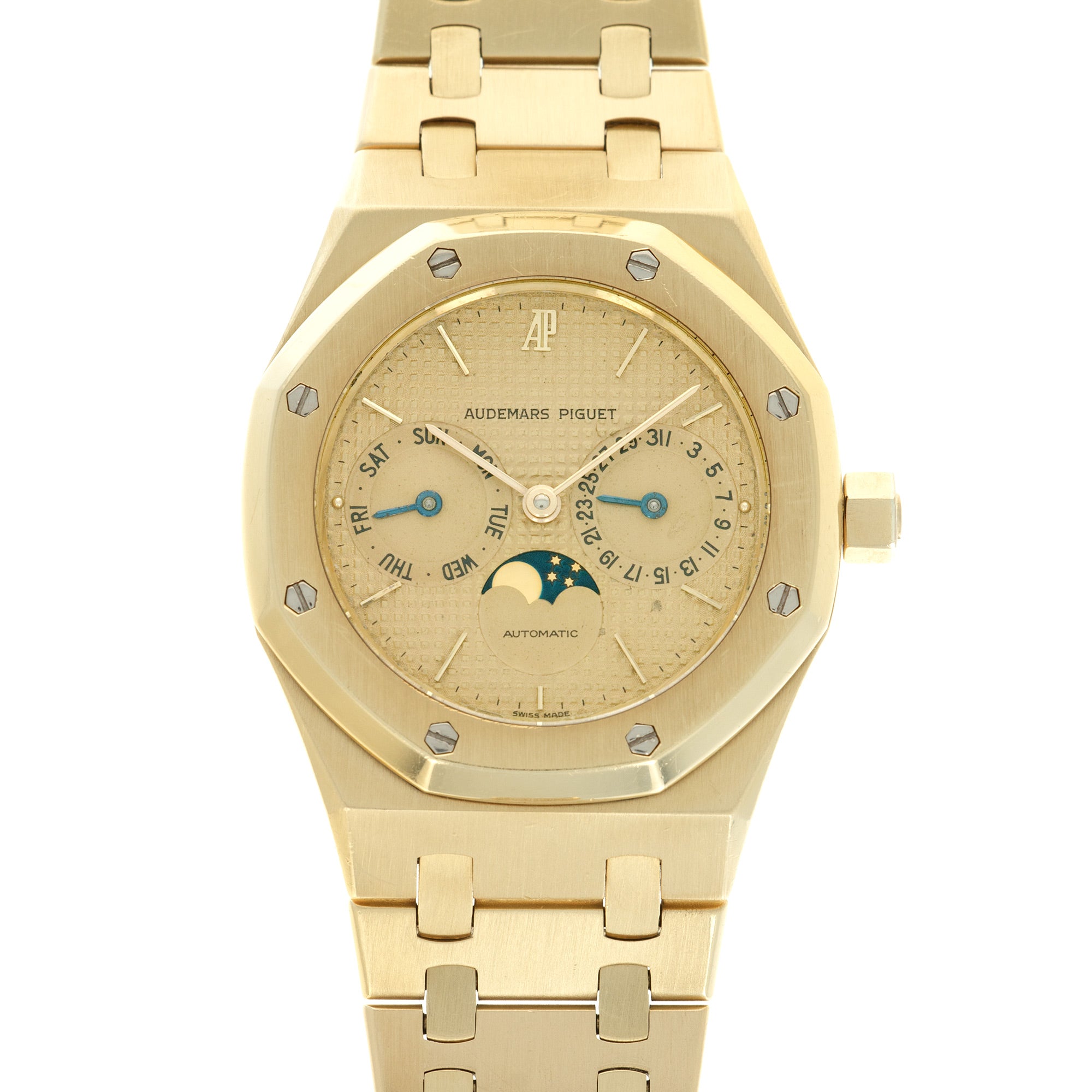 Audemars Piguet - Audemars Piguet Yellow Gold Day-Date Moonphase Royal Oak Watch - The Keystone Watches