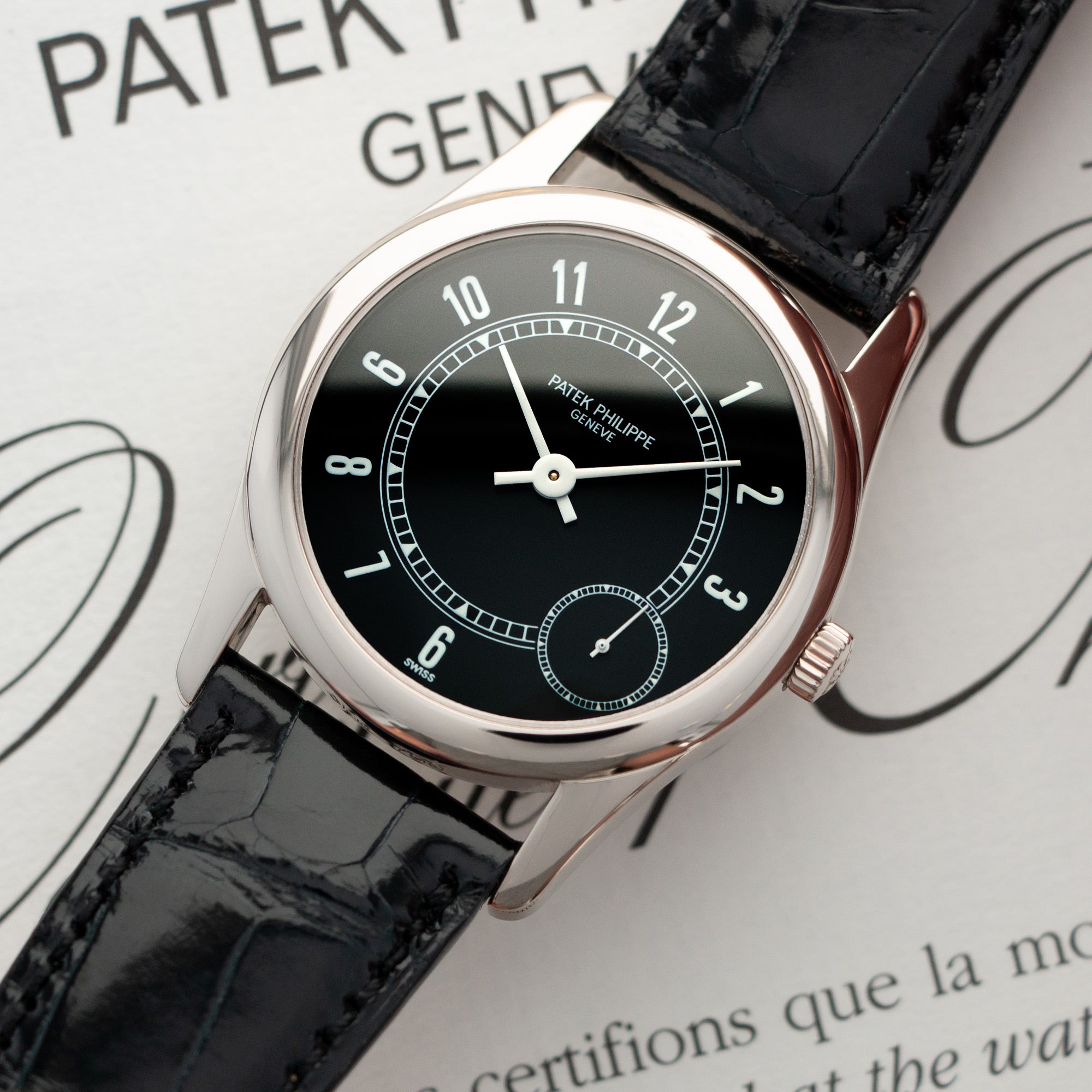 Patek Philippe - Patek Philippe White Gold Calatrava Automatic Watch Ref. 5000 - The Keystone Watches