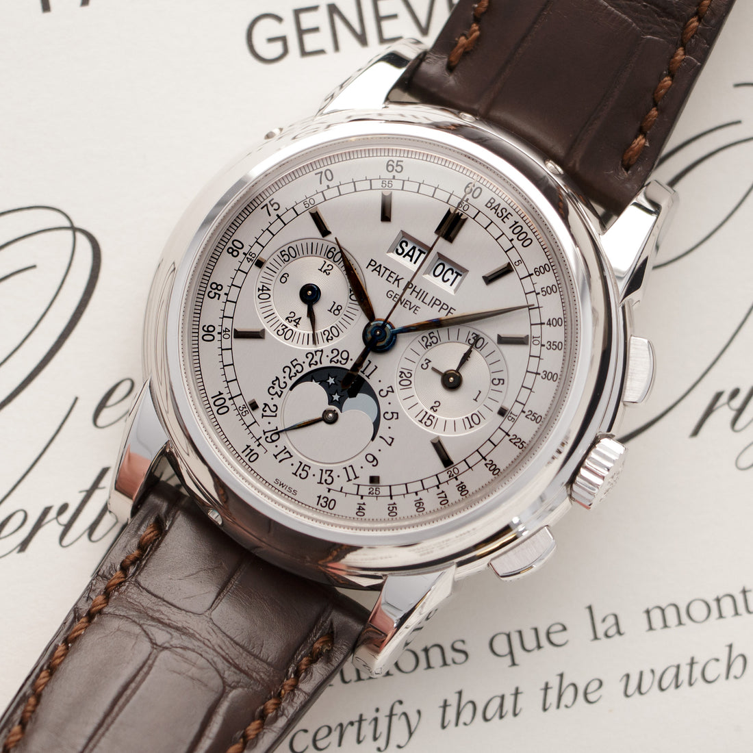 Patek philippe 5970 2025 perpetual calendar chronograph