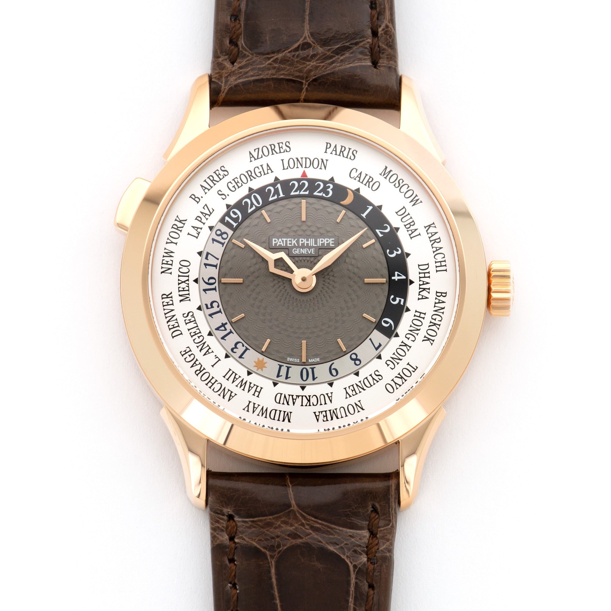 Patek Philippe - Patek Philippe Rose Gold World Time Watch Ref. 5230 - The Keystone Watches