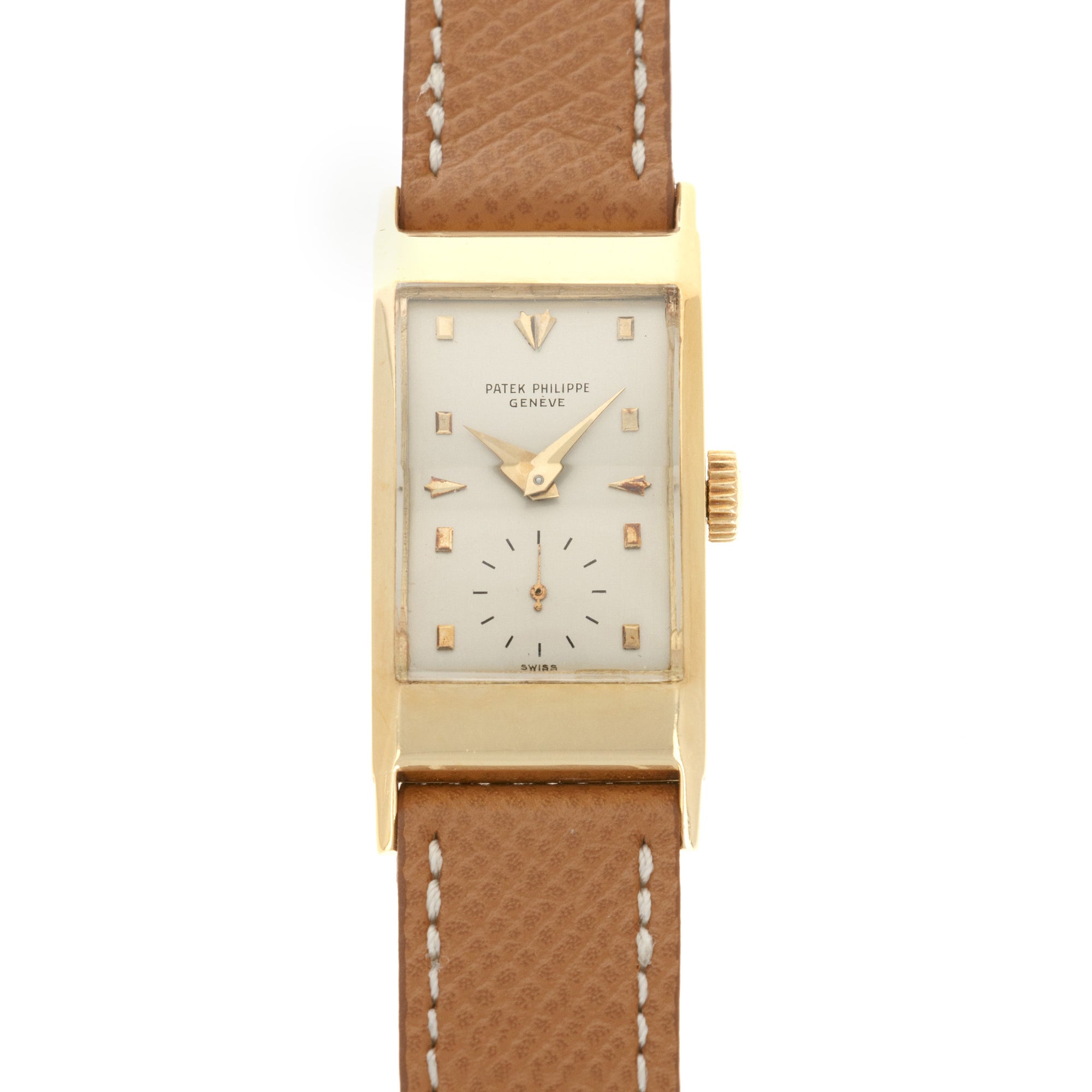 Patek Philippe - Patek Philippe Yellow Gold Rectangular Watch Ref. 425 - The Keystone Watches