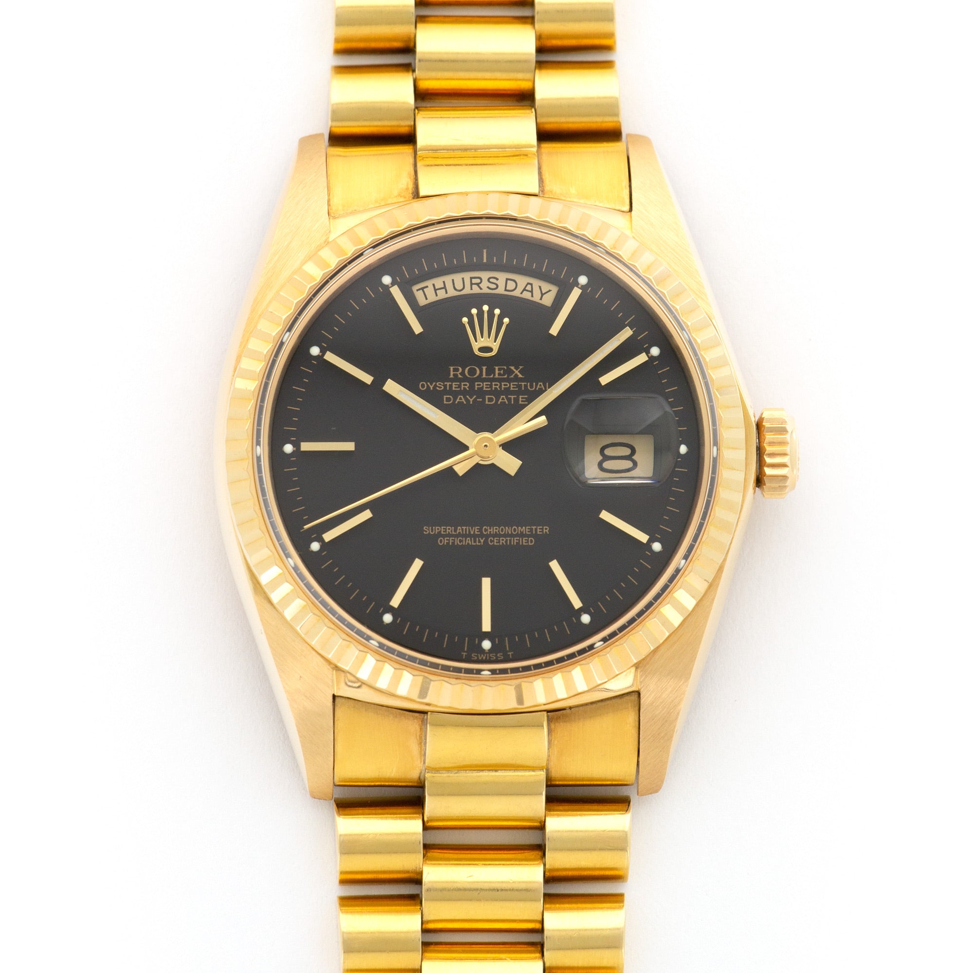 Rolex - Rolex Yellow Gold Day-Date Black Dial Ref. 1803 - The Keystone Watches