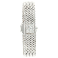 Piaget White Gold Diamond Bezel with Black and Diamond Dial on Bracelet