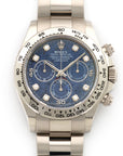 Rolex - Rolex White Gold Cosmograph Daytona Sodalite Diamond Watch Ref. 116509 - The Keystone Watches