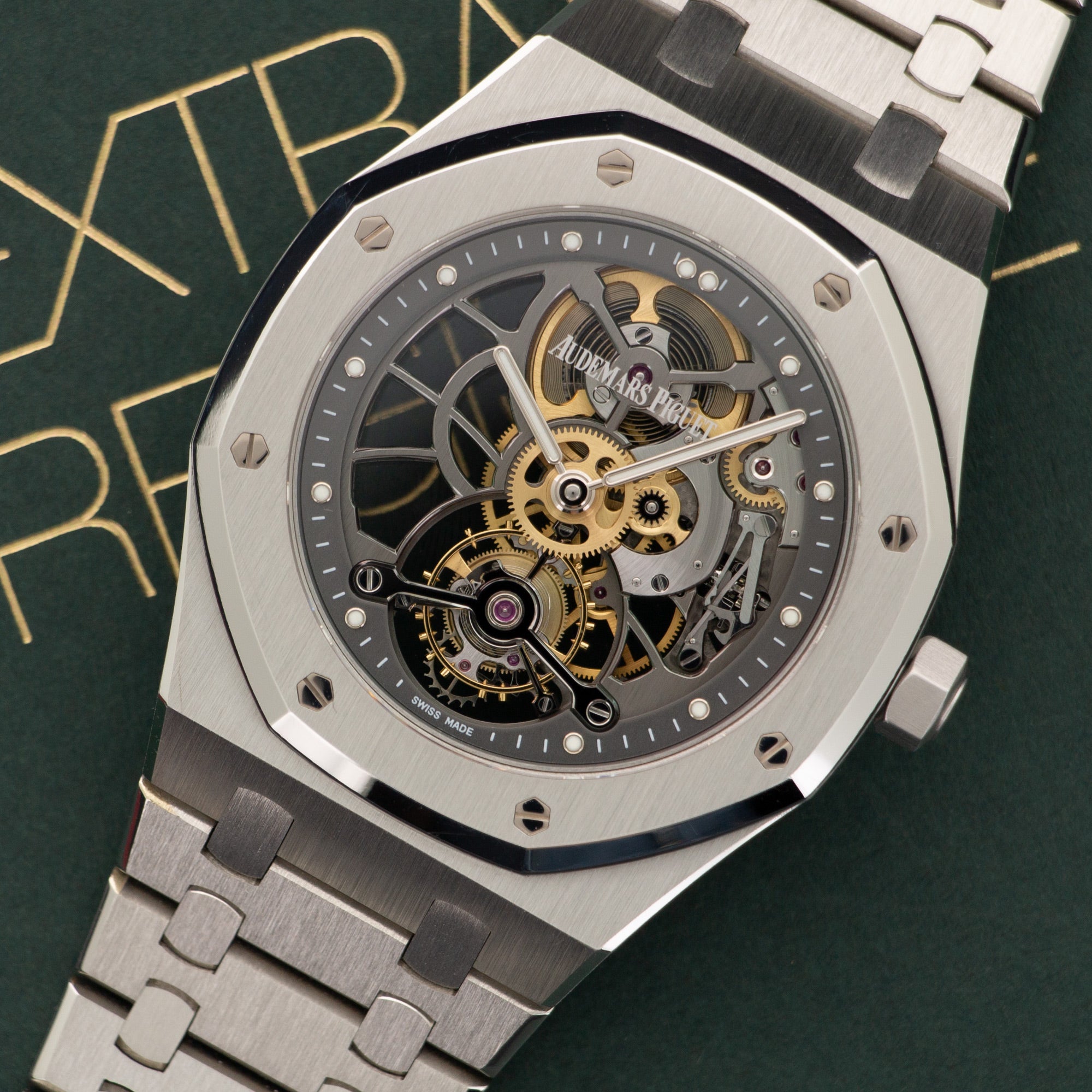 Audemars Piguet - Audemars Piguet Royal Oak Platinum Skeletonized Tourbillon Watch Ref. 26511 - The Keystone Watches