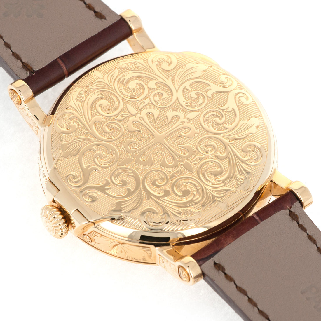 Patek Philippe Yellow Gold Perpetual Hand-Engraved Watch Ref. 5160