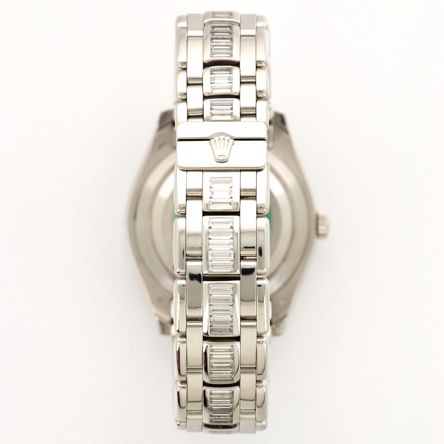 Rolex Platinum Masterpiece Baguette Diamond BraceletRef. 18956