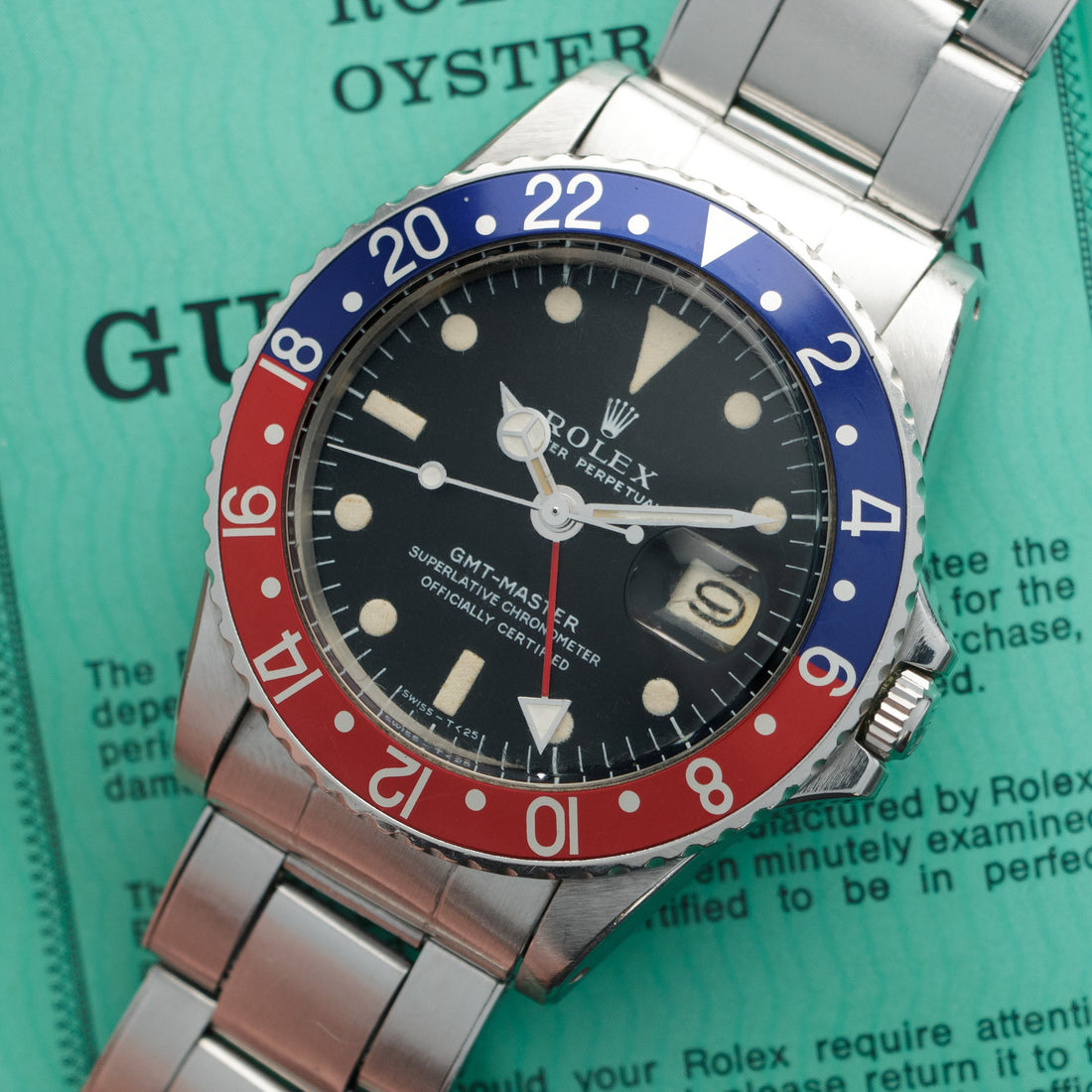 Rolex GMT-Master Long E Watch, Ref. 1675 with Original Papers