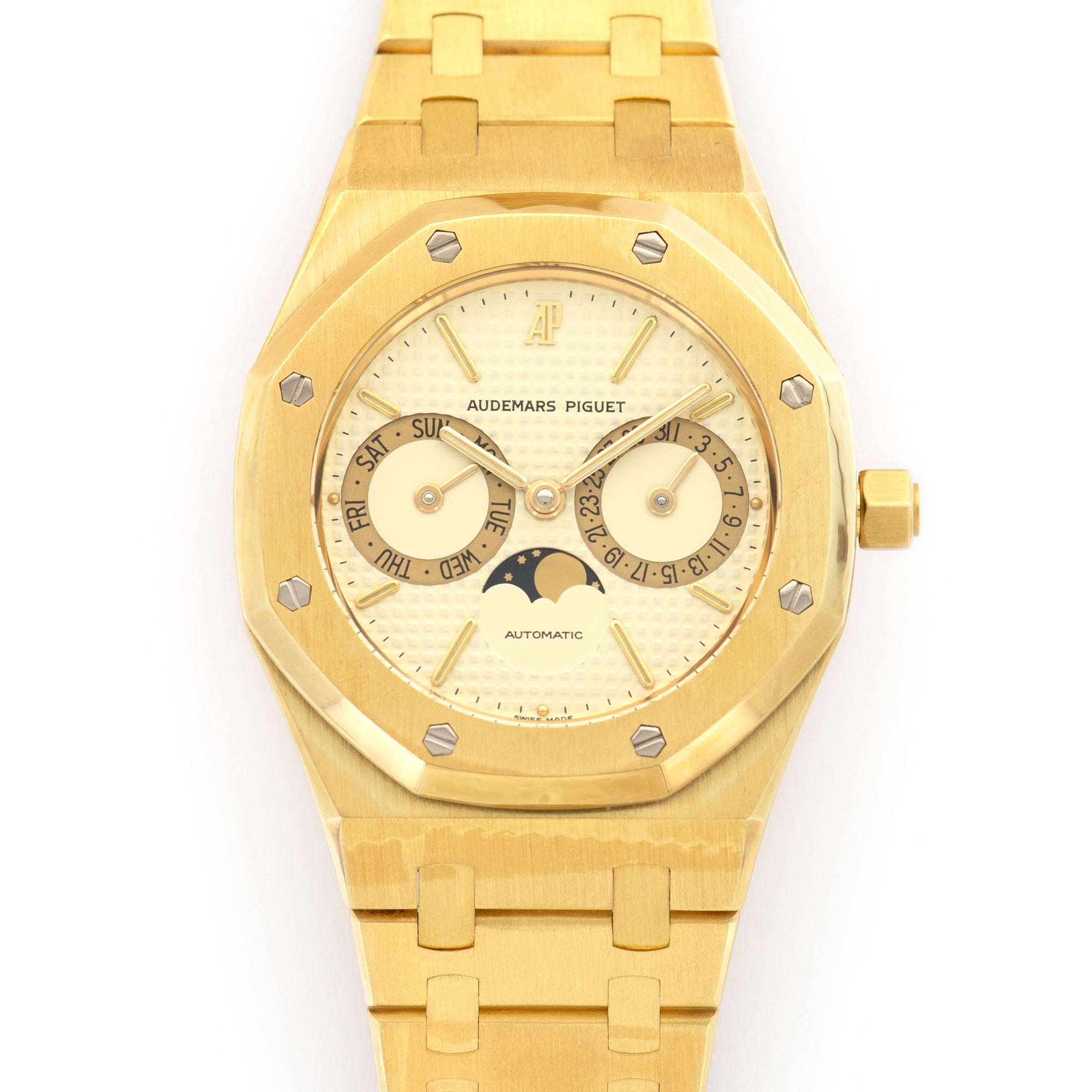 Audemars Piguet - Audemars Piguet Yellow Gold Royal Oak Moonphase Day Date Watch - The Keystone Watches