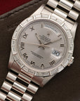 Rolex Platinum Day-Date Baguette Diamond Watch Ref. 18366