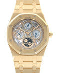 Audemars Piguet - Audemars Piguet Yellow Gold Royal Oak Perpetual Calendar Skeleton Watch - The Keystone Watches