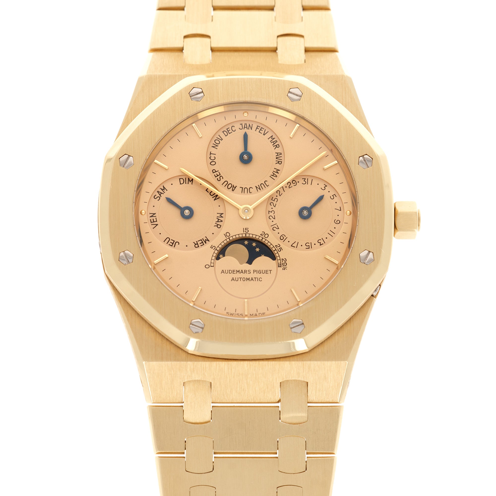 Audemars Piguet - Audemars Piguet Yellow Gold Royal Oak Quantieme Perpetual Watch Ref. 25654 - The Keystone Watches
