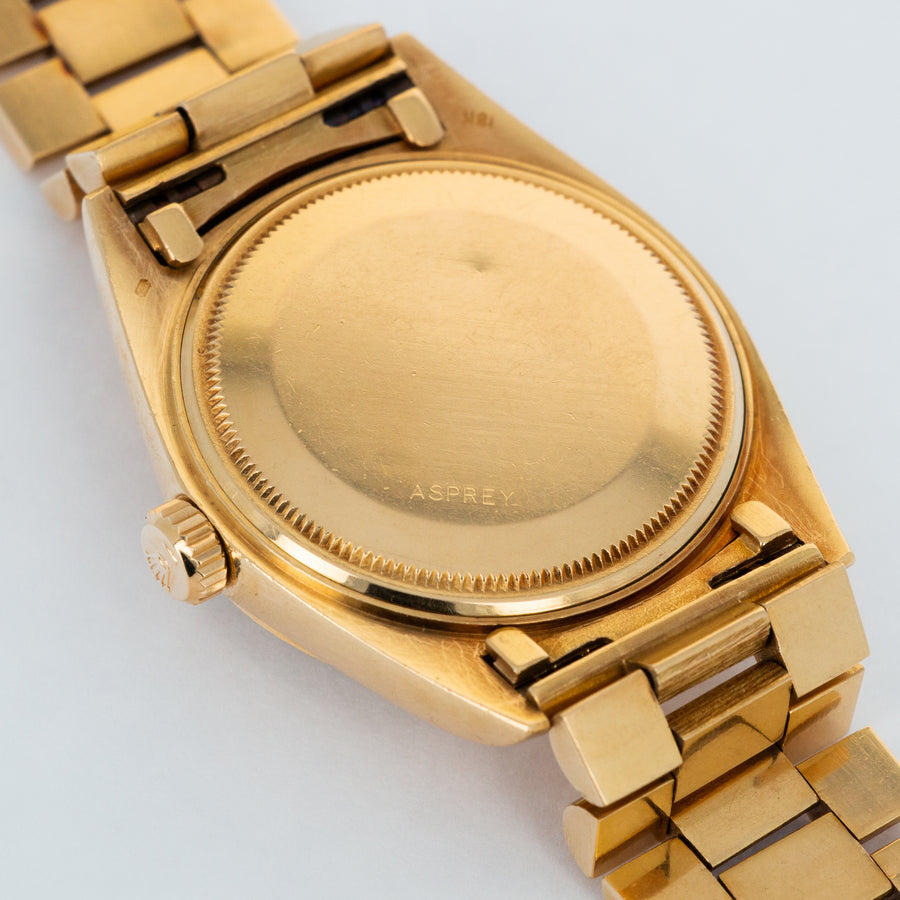 Rolex Yellow Gold Day-Date Watch Ref. 1807, Retailed by Asprey with Khanjar Emblem