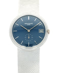 Patek Philippe - Patek Philippe White Gold with blue dial Ref. 3445/6 - The Keystone Watches