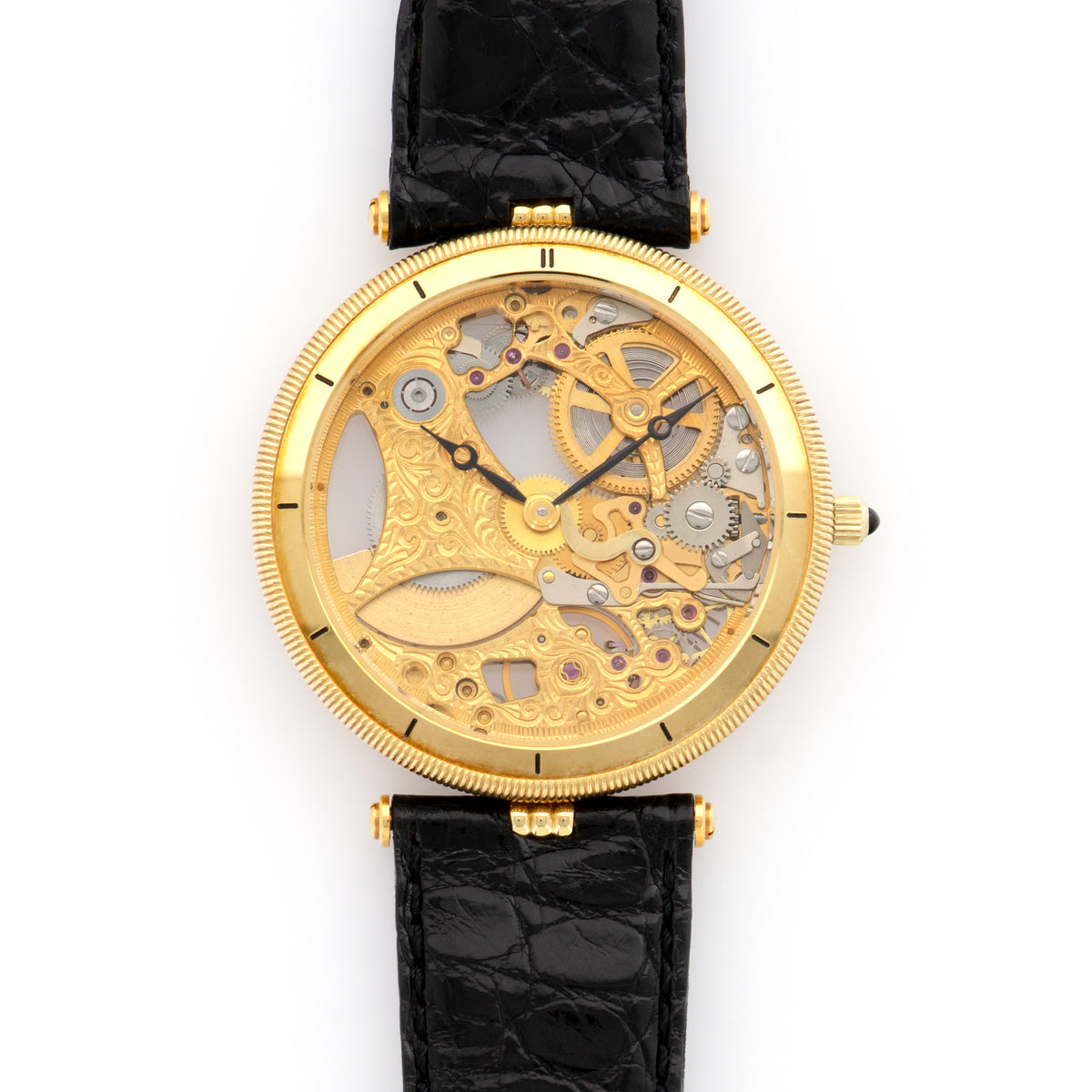 Athenee Du Geneve Cardiac Diagnostic Institute 18k Gold Plated Watch Never‎ Worn 1980 main image 2