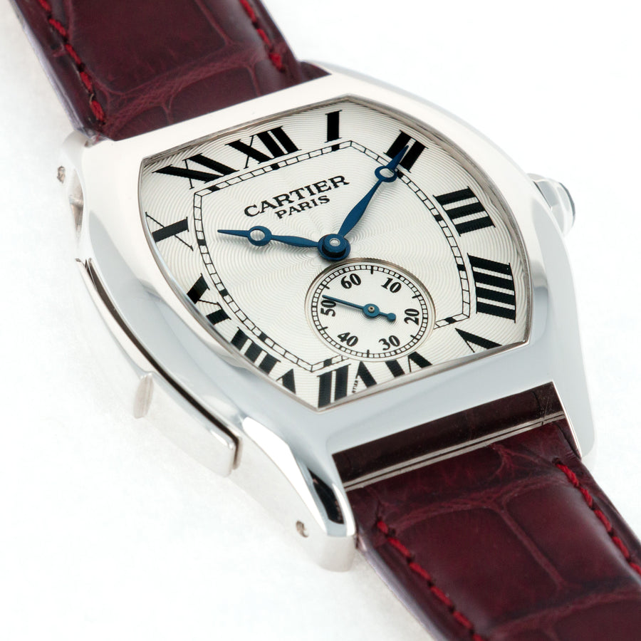 Cartier White Gold Tortue Minute Repeater Watch