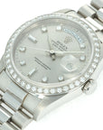Rolex Platinum Day-Date Ref. 18346 with Diamond Bezel and Dial